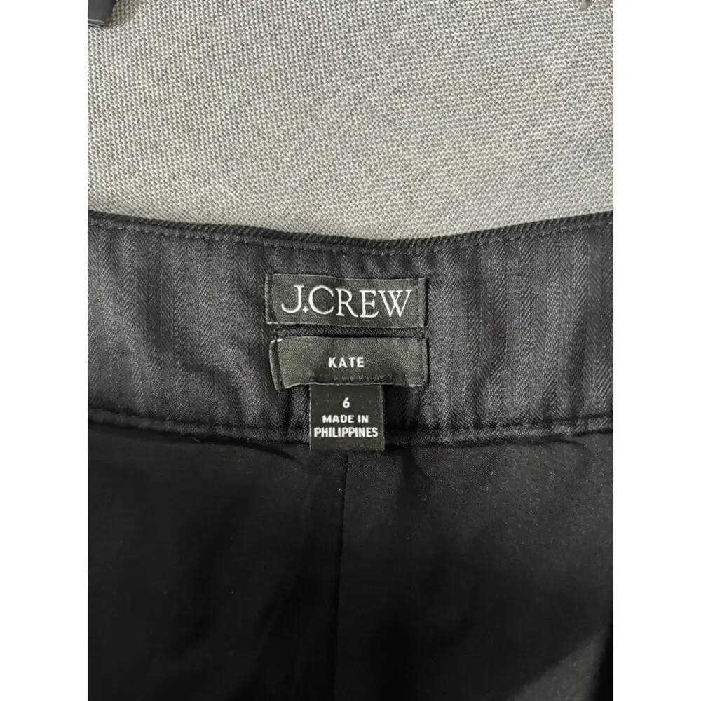 J.Crew Kate straight-leg pant in stretch linen blend